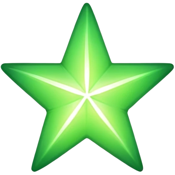 Green star emoji