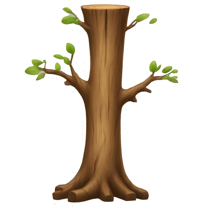 tree trunk emoji