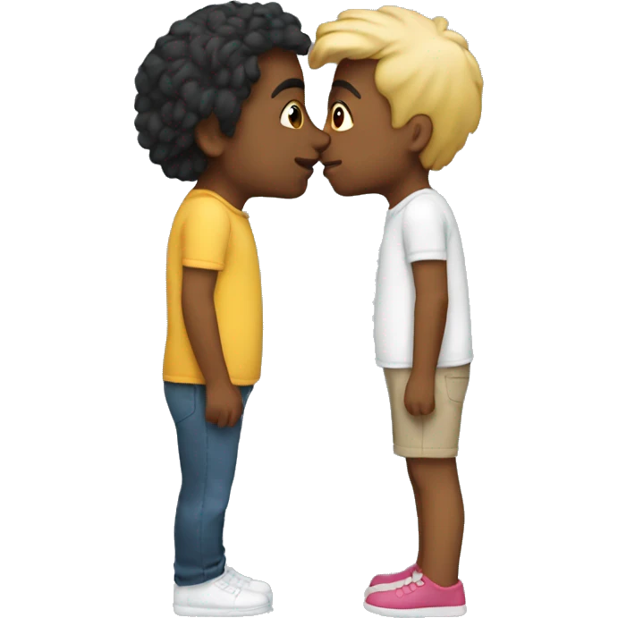 2 friends kissing  emoji