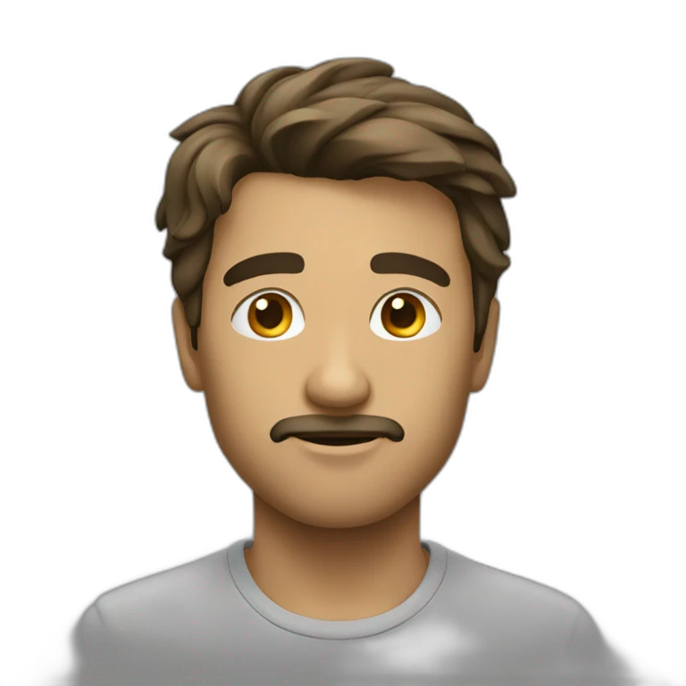 homme qui fait le signe 3 emoji
