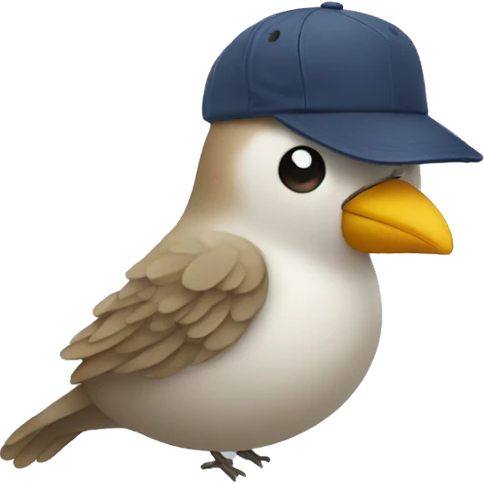 bird finger on a hat  emoji