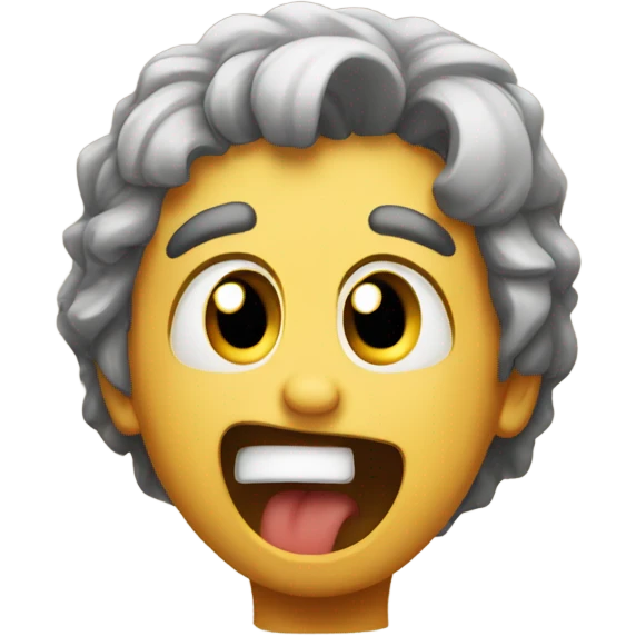 Create a classic emoji that is hysterically crying emoji
