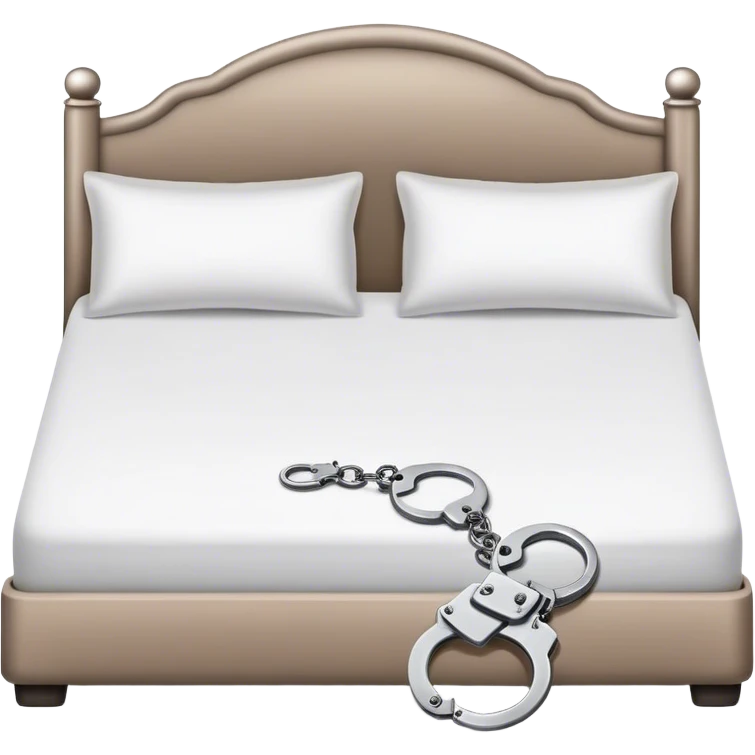 Handcuffs to bed emoji