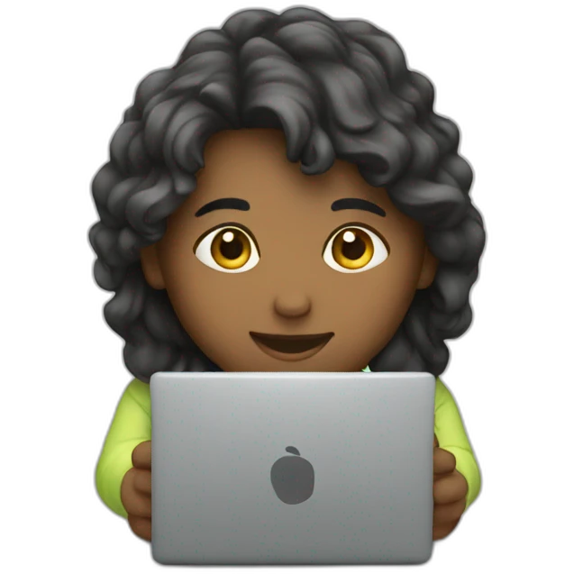 working on a laptop emoji
