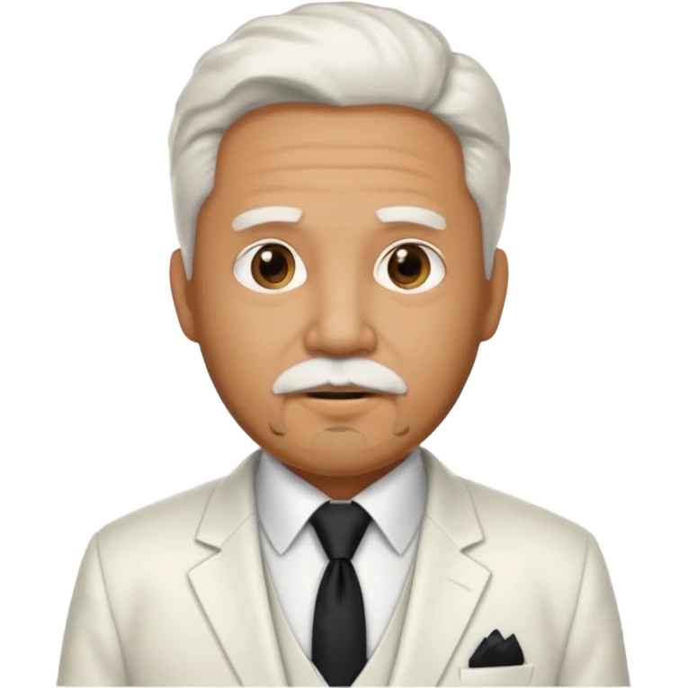 Kernel sanders with goatee beard emoji