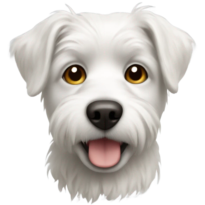small white crusty dog emoji