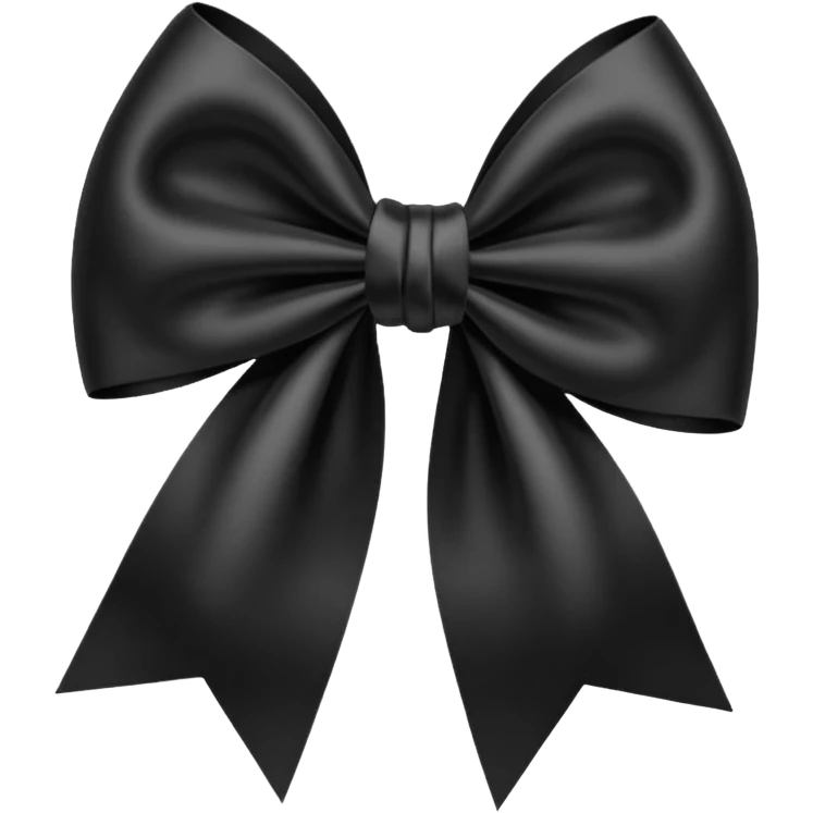 Black bow emoji emoji