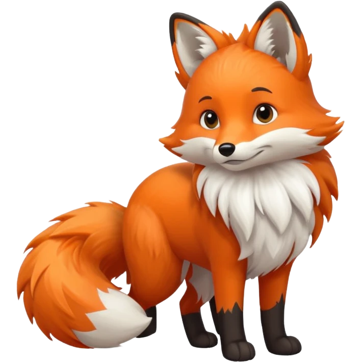 big fox tail emoji