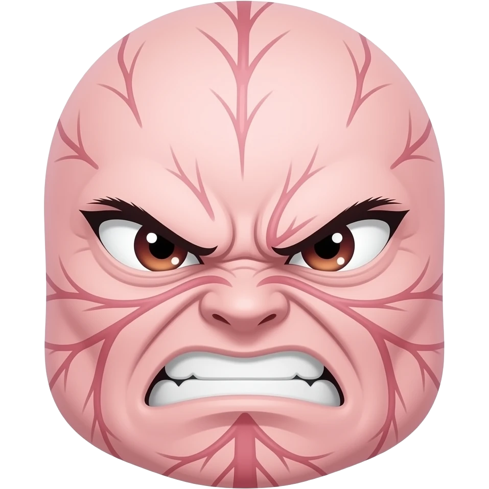 light pink #ffb7ce anime anger vein emoji