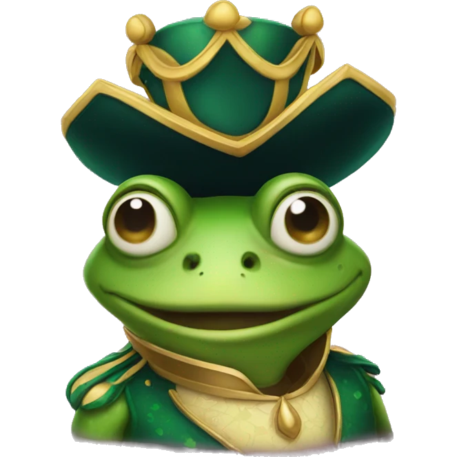 Prince frog emoji