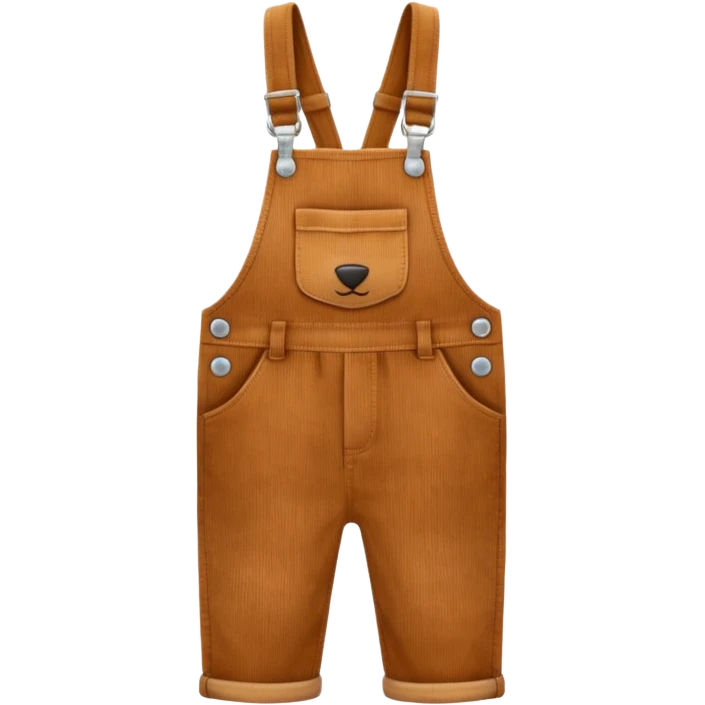 Corduroy overalls emoji