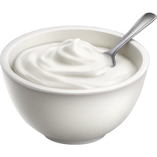 Greek yoghurt in a bowl emoji