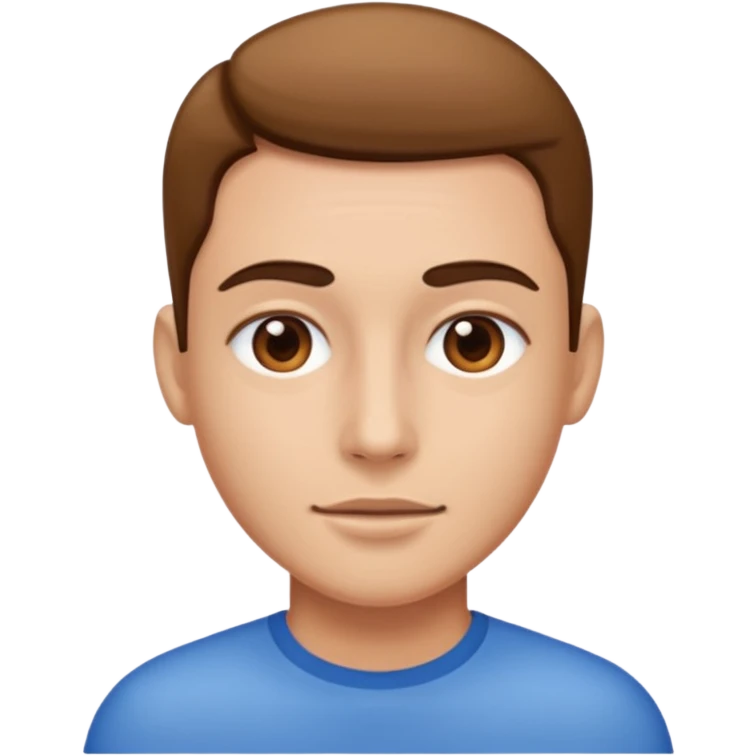 Smooth or slick face emoji
