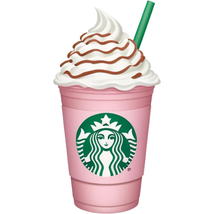 pink drink from star bucks that has the logo whip cream emoji