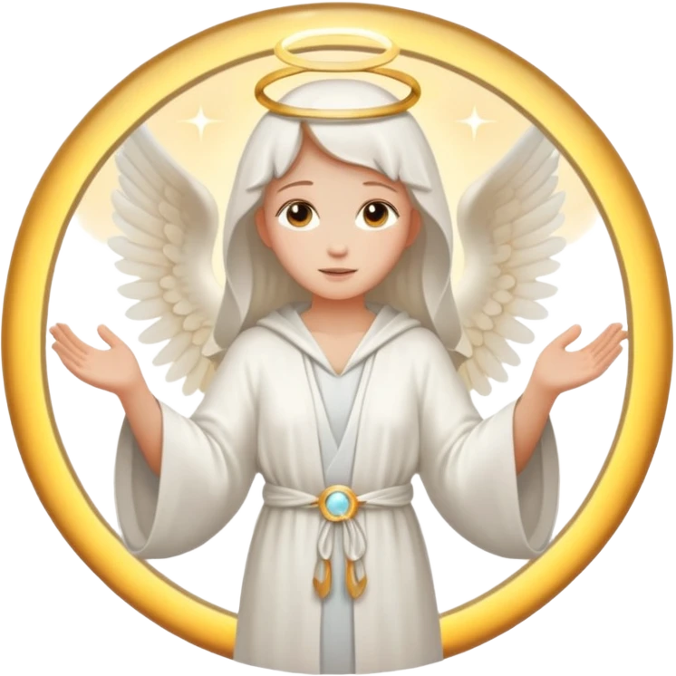 Angel circle emoji