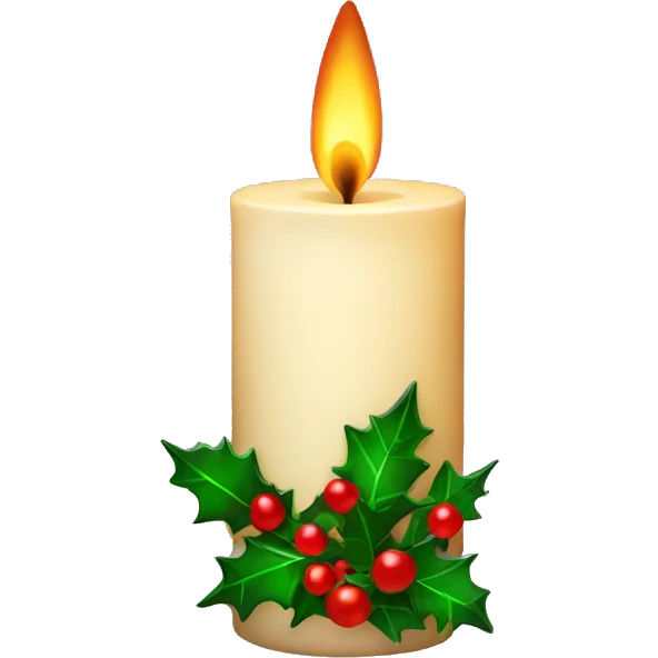 christmas candle emoji