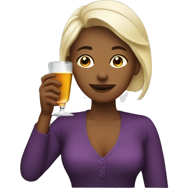 Women drinking liquor  emoji