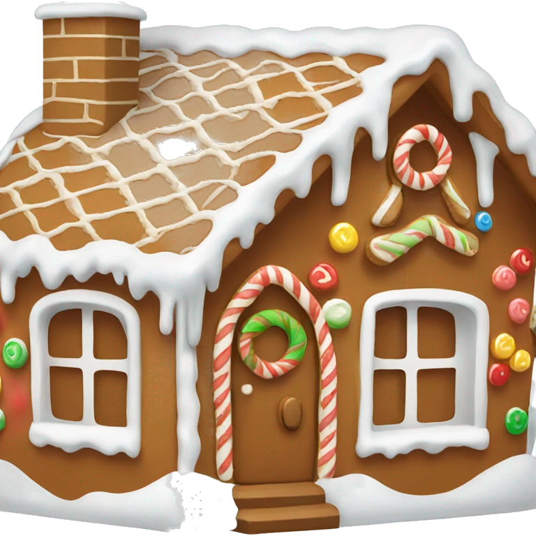 Gingerbread house emoji