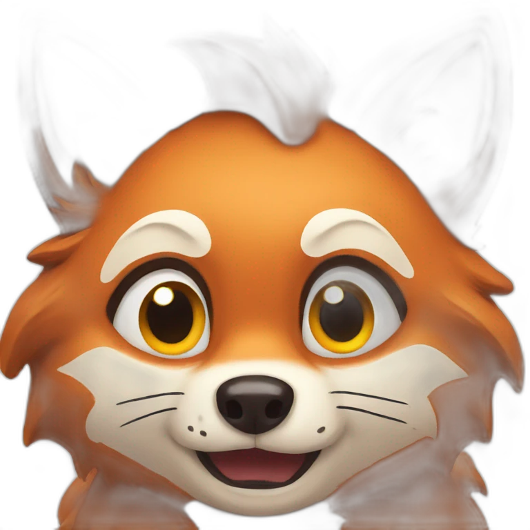 scared fox emoji