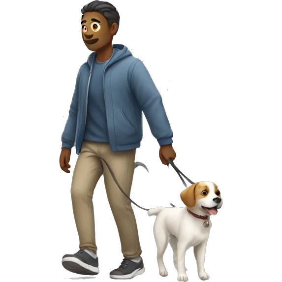 walking with dog emoji