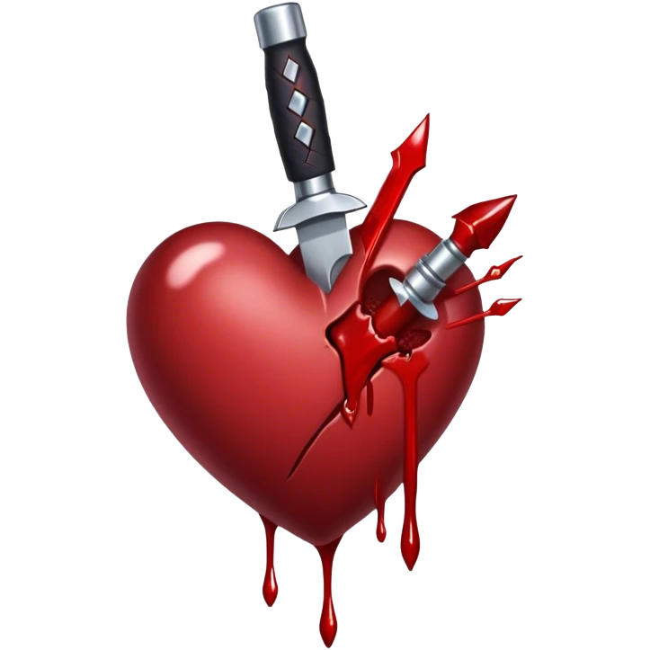 blade piercing the heart emoji