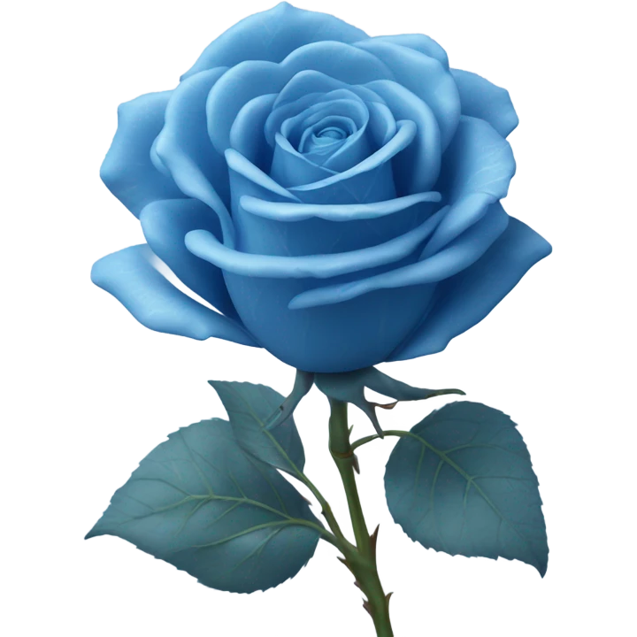 blu rose emoji