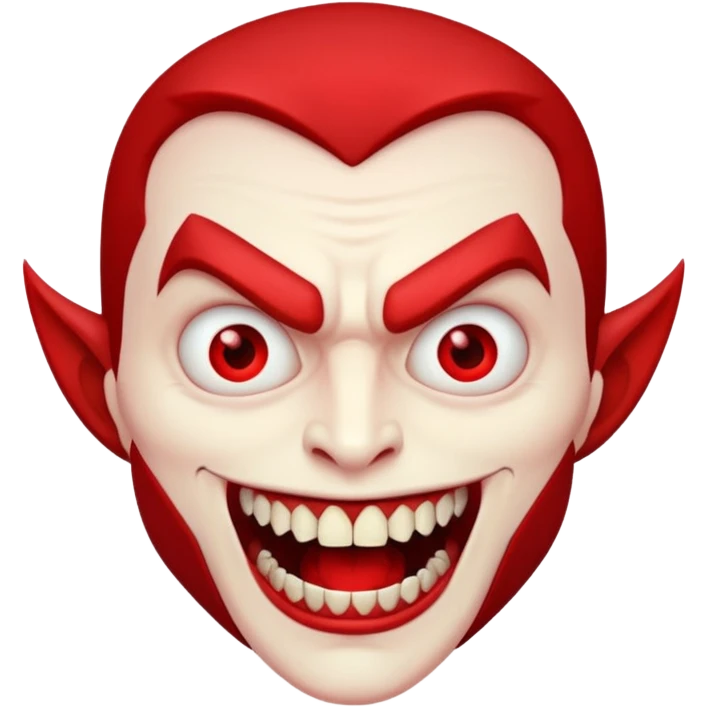 red vampire man emoji