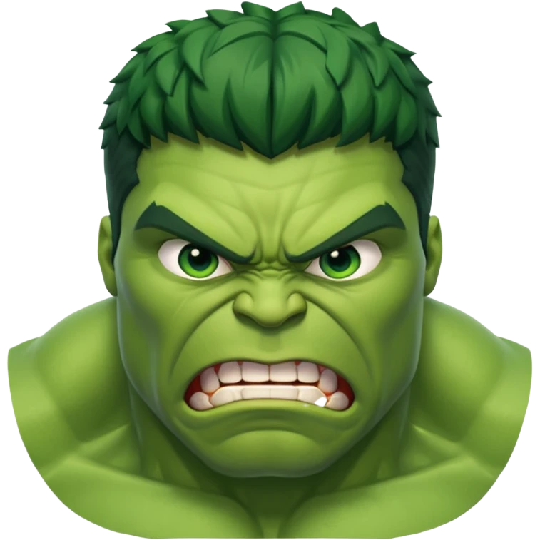 hulk comic book face only emoji