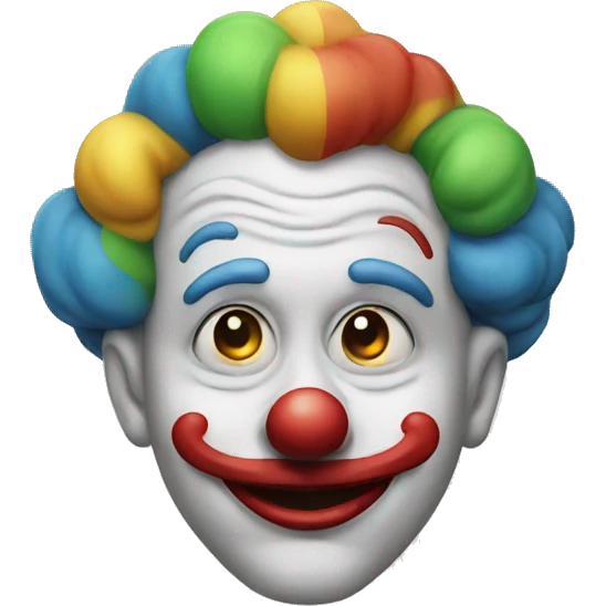 thinking clown emoji