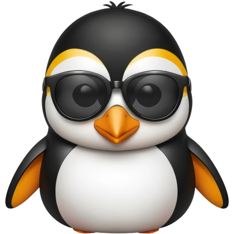 penguin wearing shades emoji
