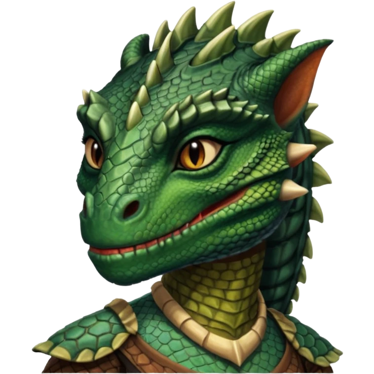 ESO female Argonian with lashes emoji