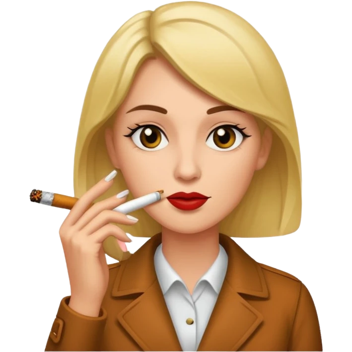 woman smoking cigarrette emoji