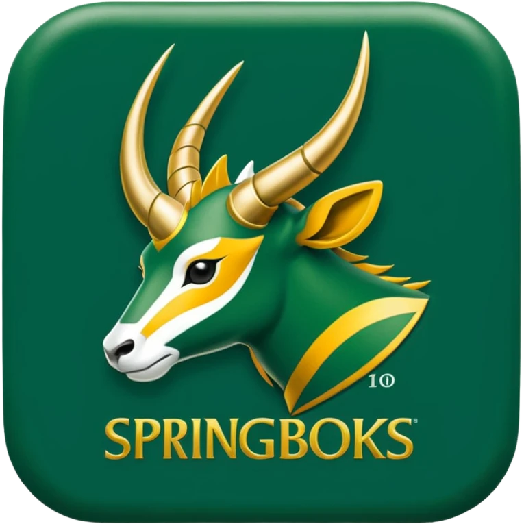 the springboks rugby logo emoji