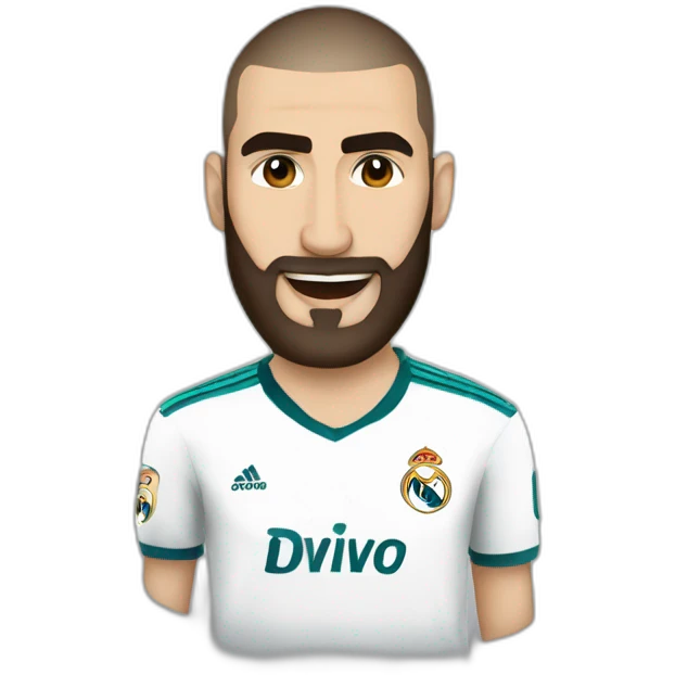 karim benzema, real madrid emoji