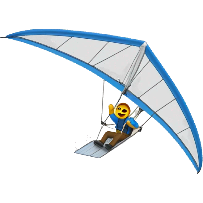 Hang gliding emoji