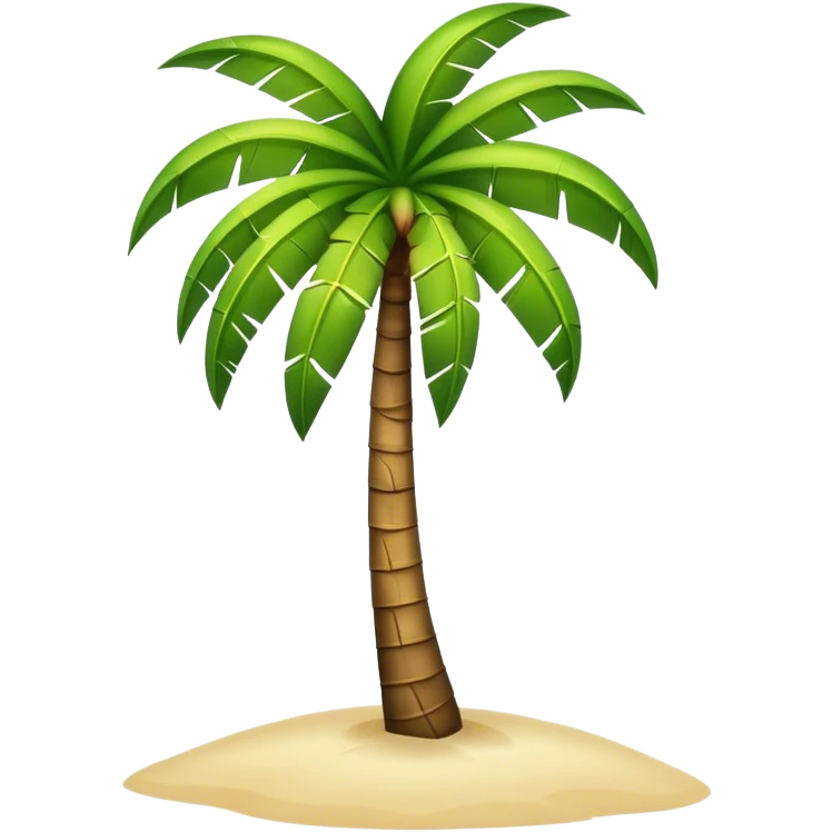 Beach palm emoji