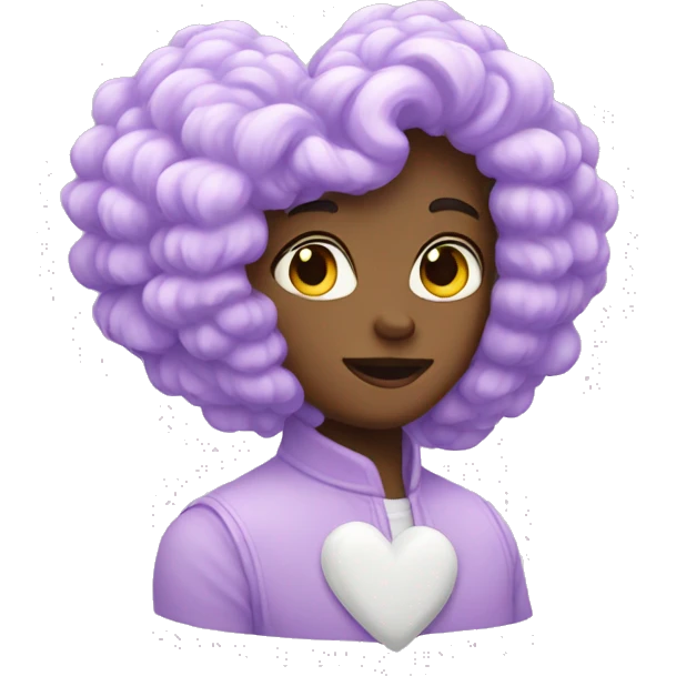 Lilac heart emoji