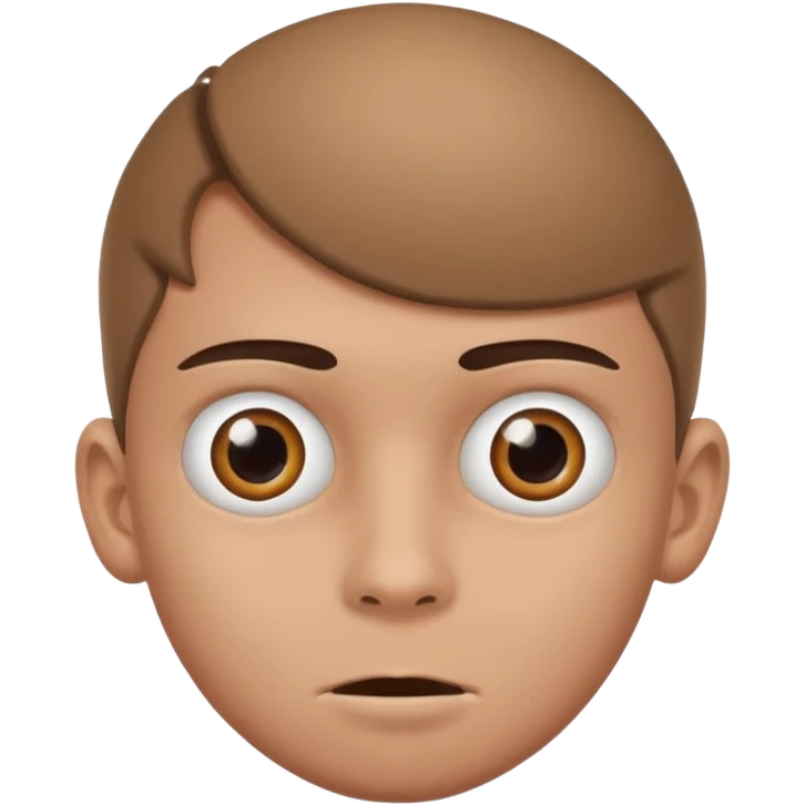 Boy with footballs for eyes emoji