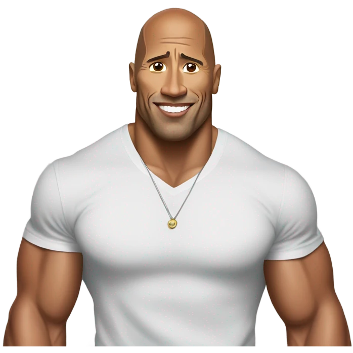 Dwayne the rock Johnson  emoji