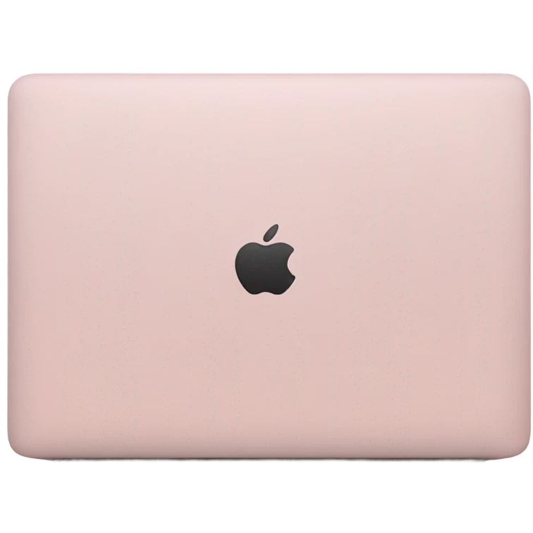 realistic Light Pink MacBook emoji