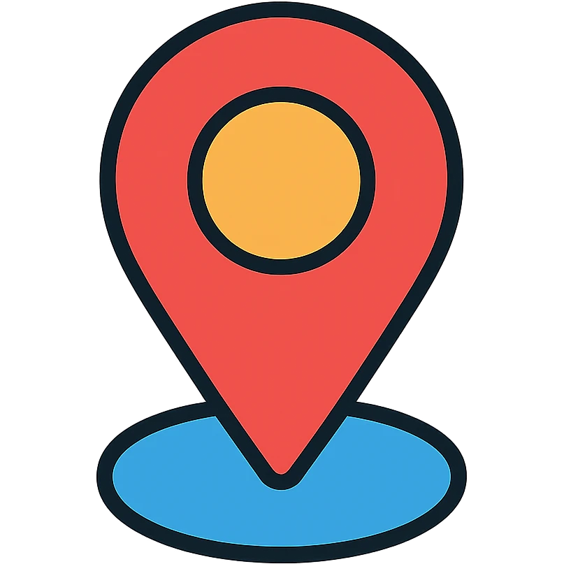 Location pin marker for maps emoji