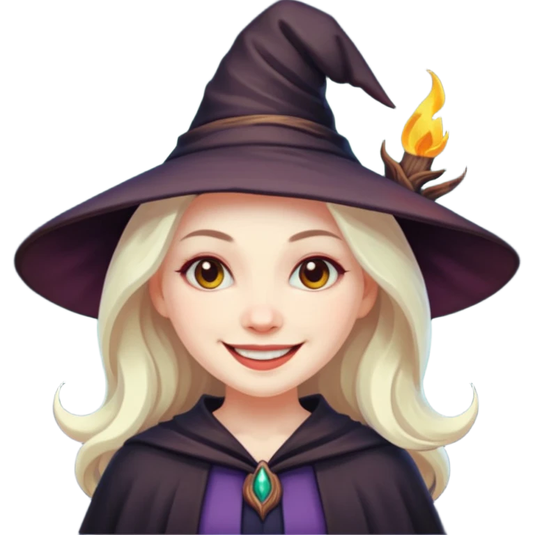 Witch smile emoji
