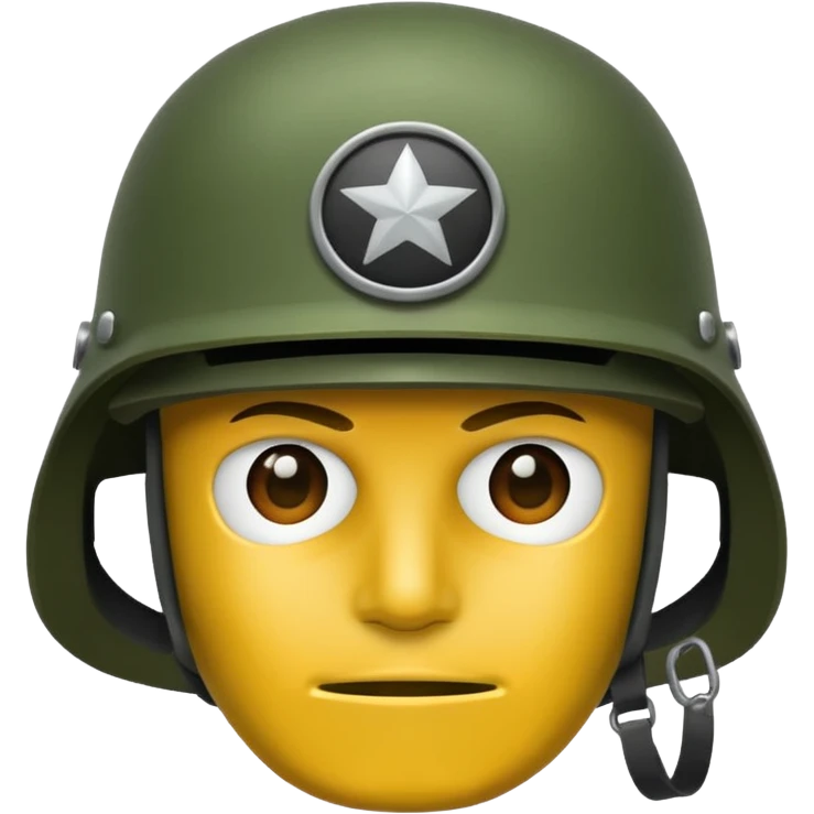 army soldier helmet REMOVE STAR emoji