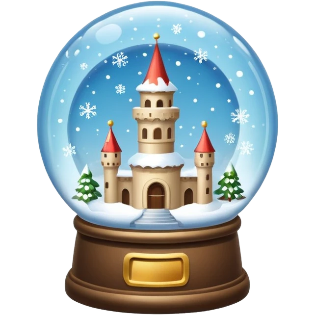snow-globe, tower inside emoji