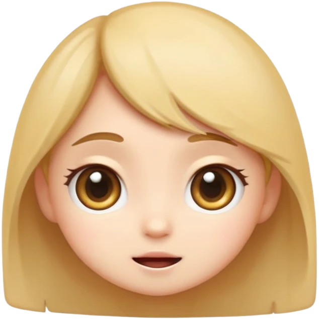 cute emoji, chibi cartoon style, big expressive eyes, soft lighting, smooth gradients, clean outlines, semi-realistic digital illustration, modern tech vibe, high detail, sticker style, transparent background emoji
