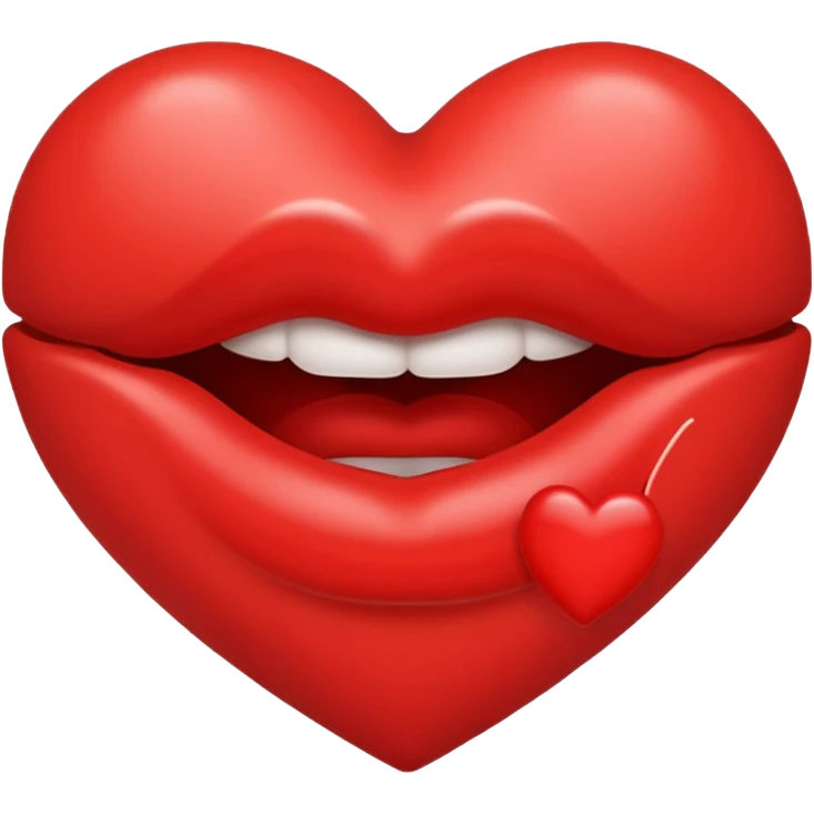 A heart with kissing lips emoji