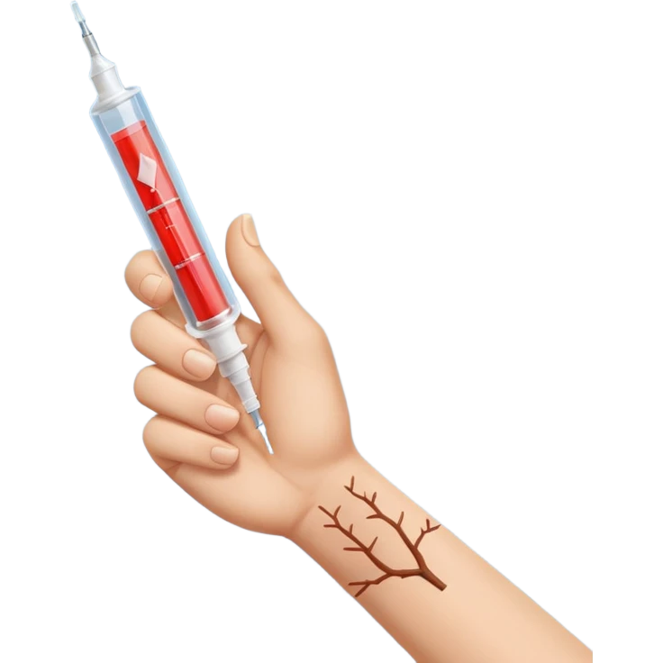 Syringe in ✊🏻 emoji