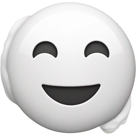 Smiley face with thinking bubble emoji