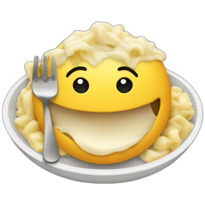 full after eating meal emoji
