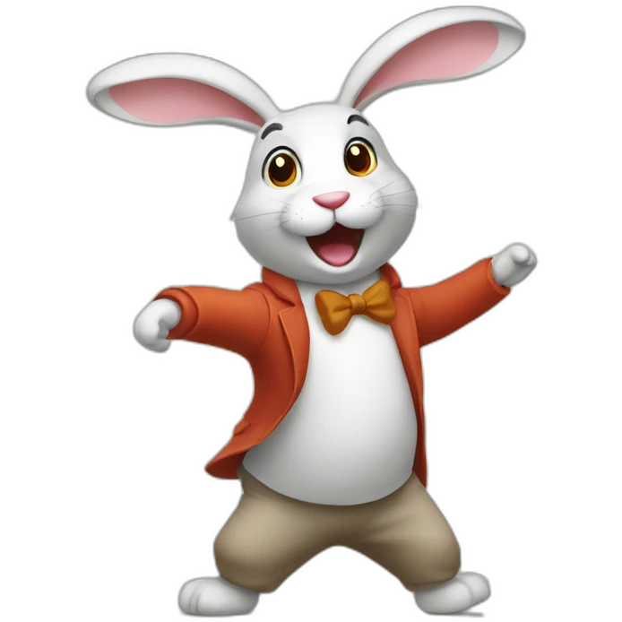 dancing rabbit emoji